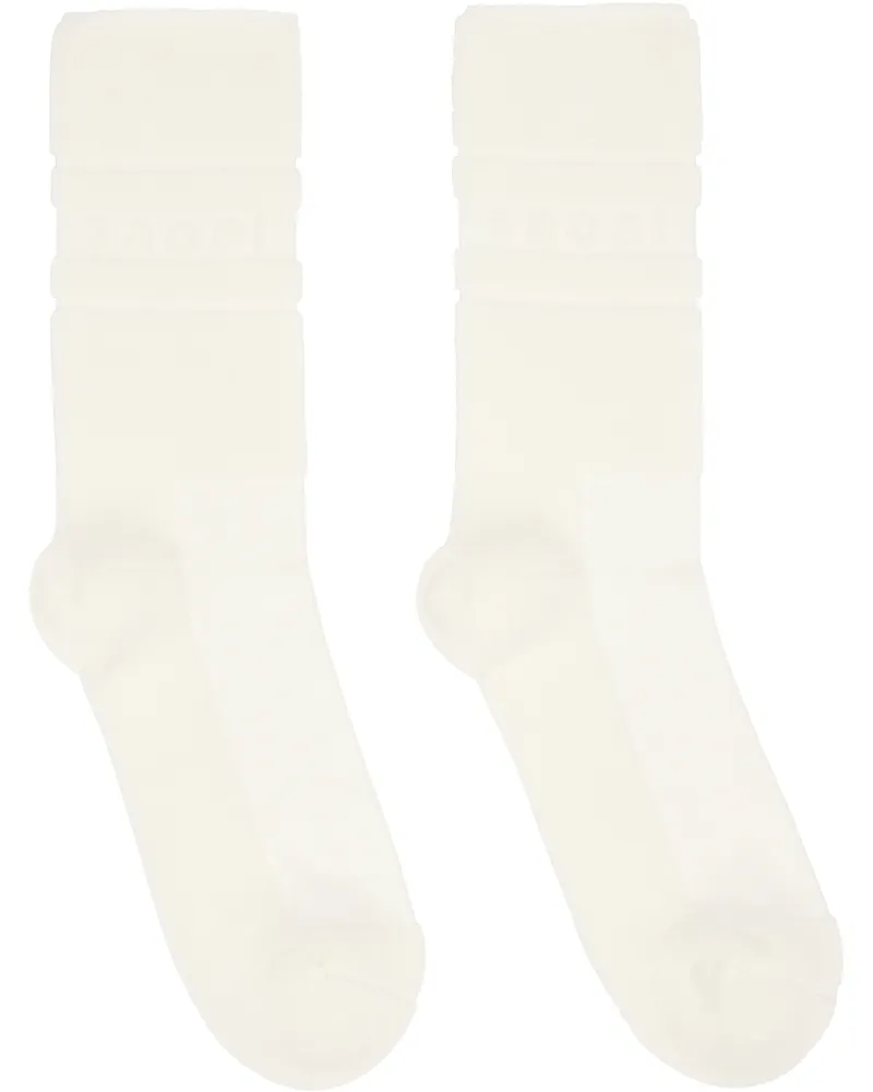 Sacai Off-White Pile Logo Socks 101