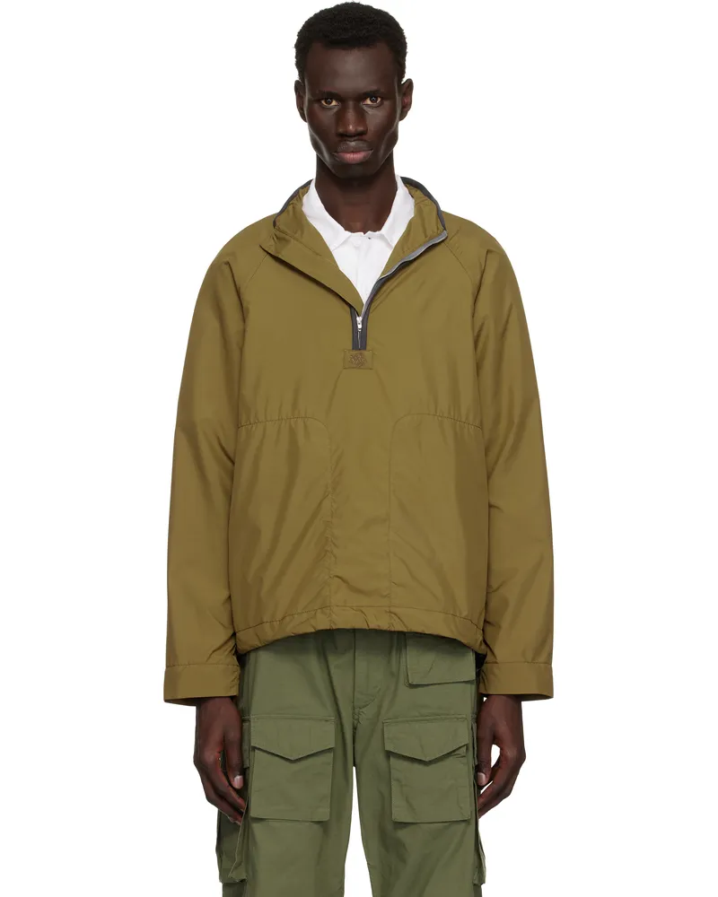 RANRA Khaki Ganga Mini Ripstop Track Jacket C711