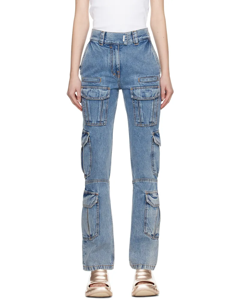 Givenchy Blue Bellows Pocket Jeans 452-light