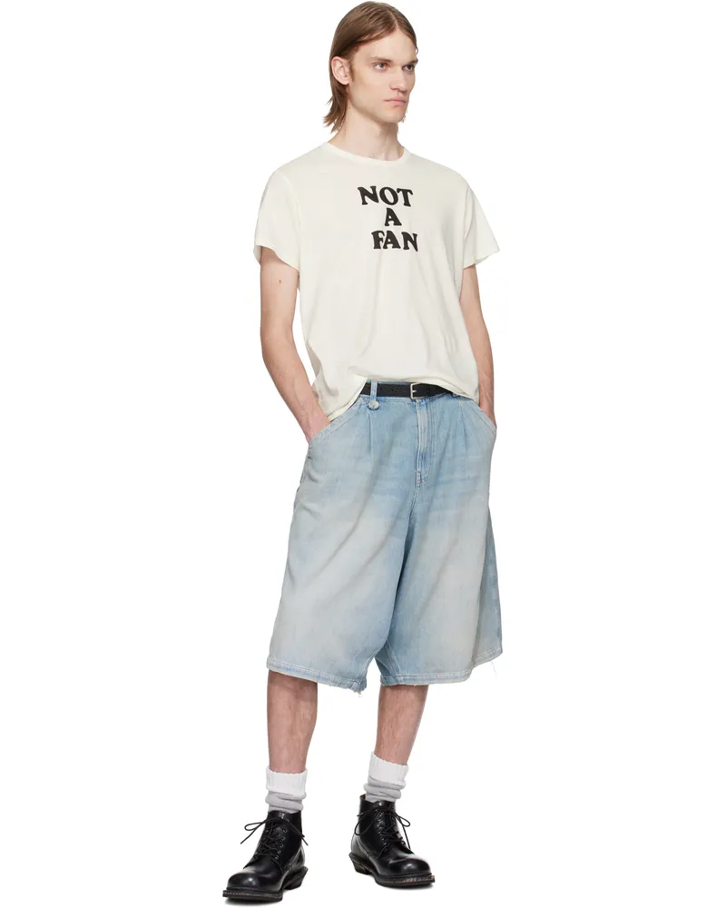 【関税込み】R13 オフホワイト 'Not A Fan' Boy Tシャツ NOT A FAN BOY T - ECRU - R13