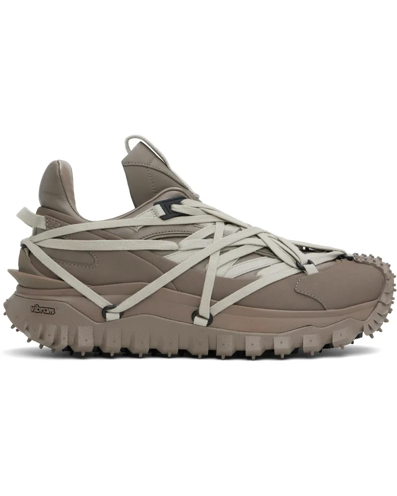 Rick Owens Moncler + Rick Owens Gray Trailgrip Megalace Sneakers 208