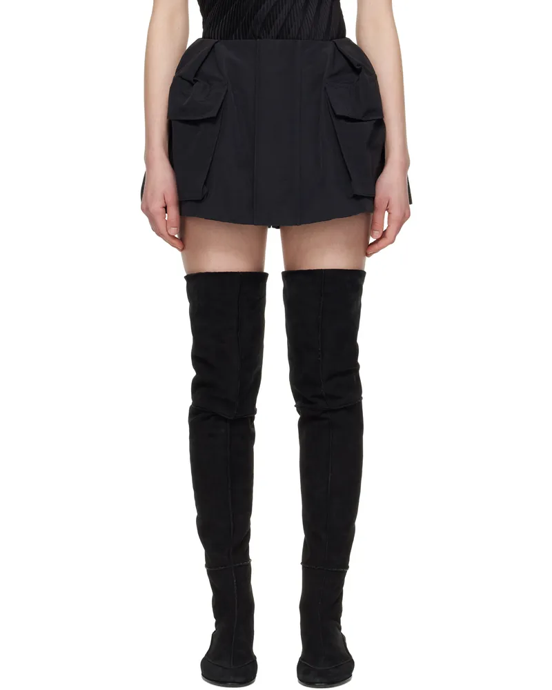 Sacai Black Grosgrain Skort 001