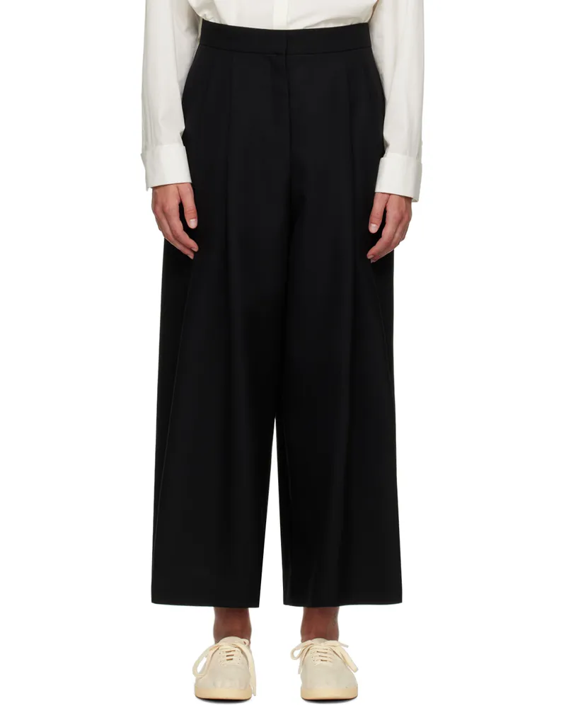 The Row Black Roysin Trousers Black