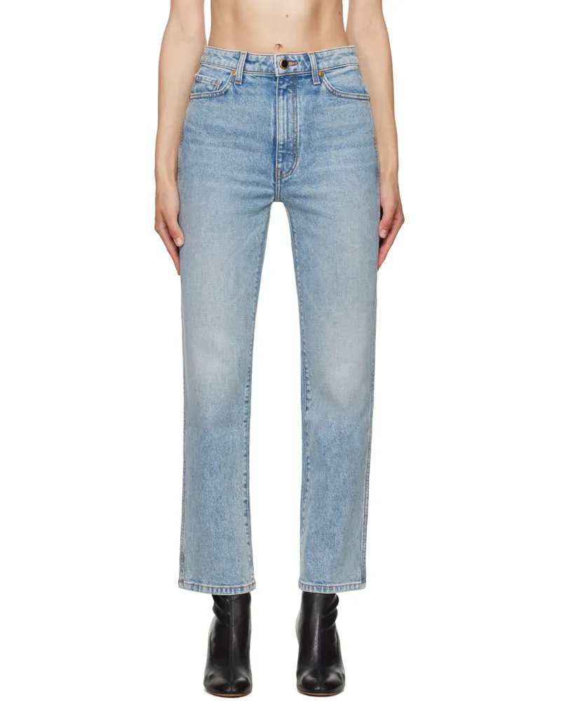 KHAITE Blue 'The Abigail Stretch' Jeans 096