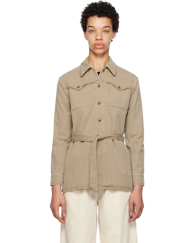 A.P.C. Taupe Joann Jacket Bae