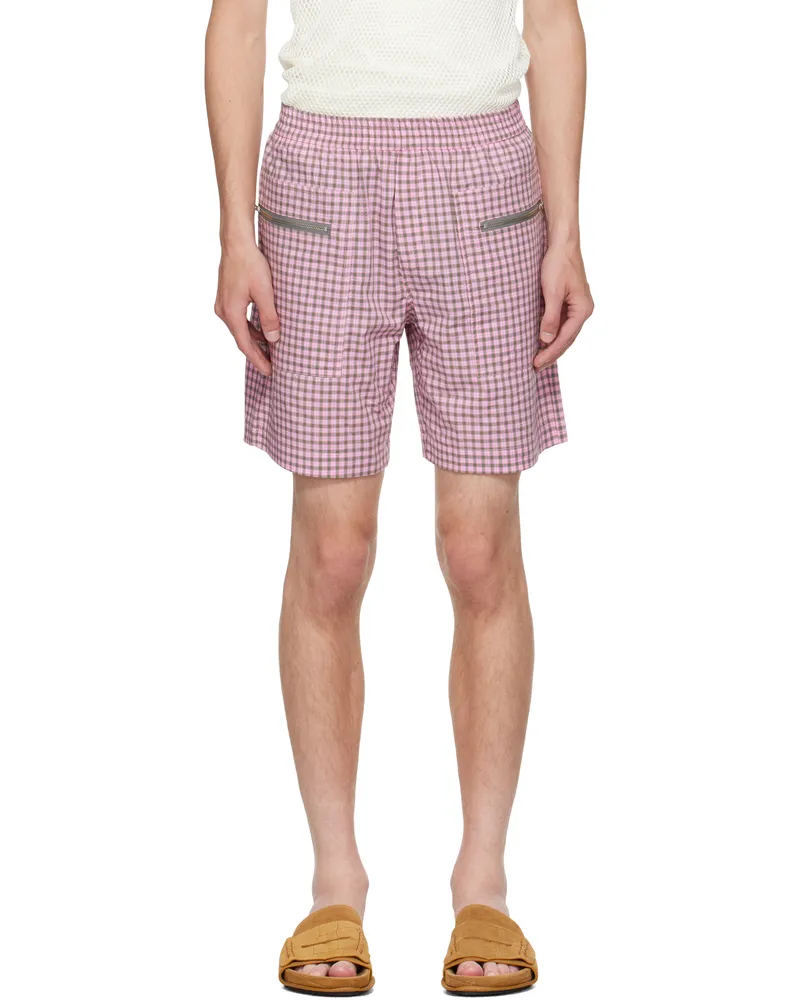 GIMAGUAS Pink & Green Quique Shorts Pink