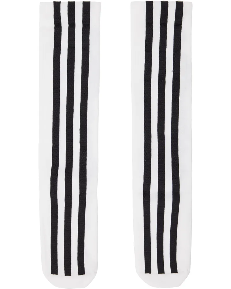 Y-3 White Stripes Socks White