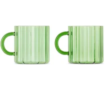 Green Wave Mug Set