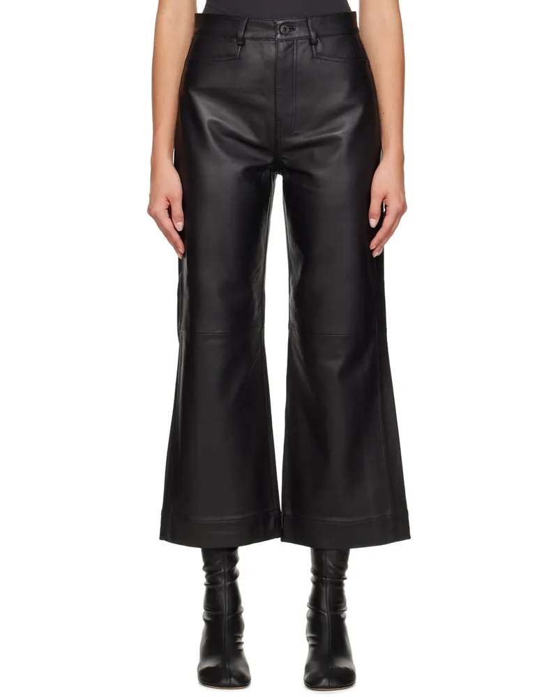 Proenza Schouler Black Proenza Schouler White Label Culotte Leather Pants 001