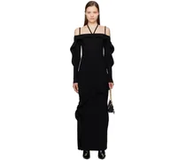 Black Ruffled Maxi Dress