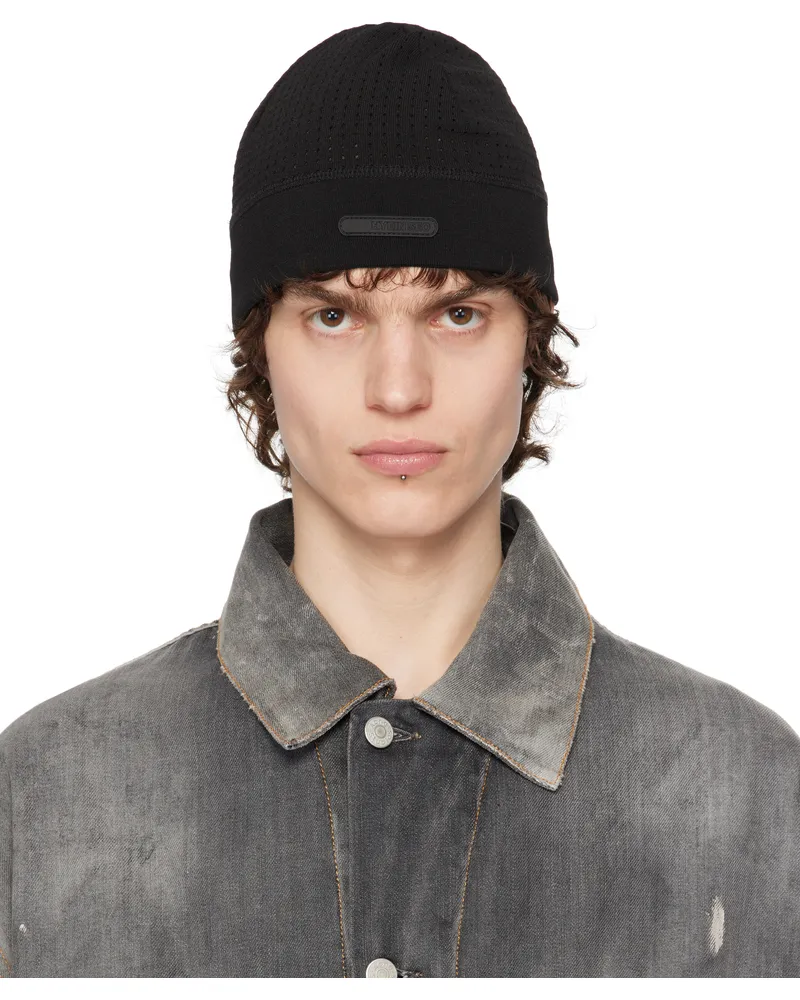 Hyein Seo Black Logo Beanie Black