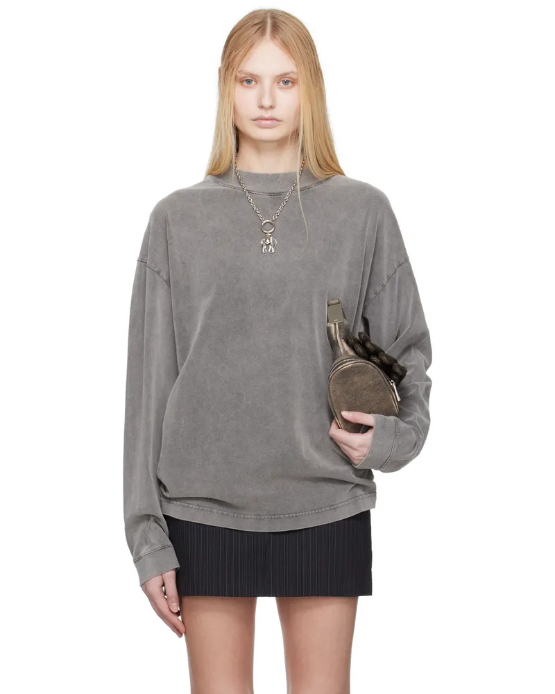 Acne Studios Gray Relaxed Fit T-shirt Bm0