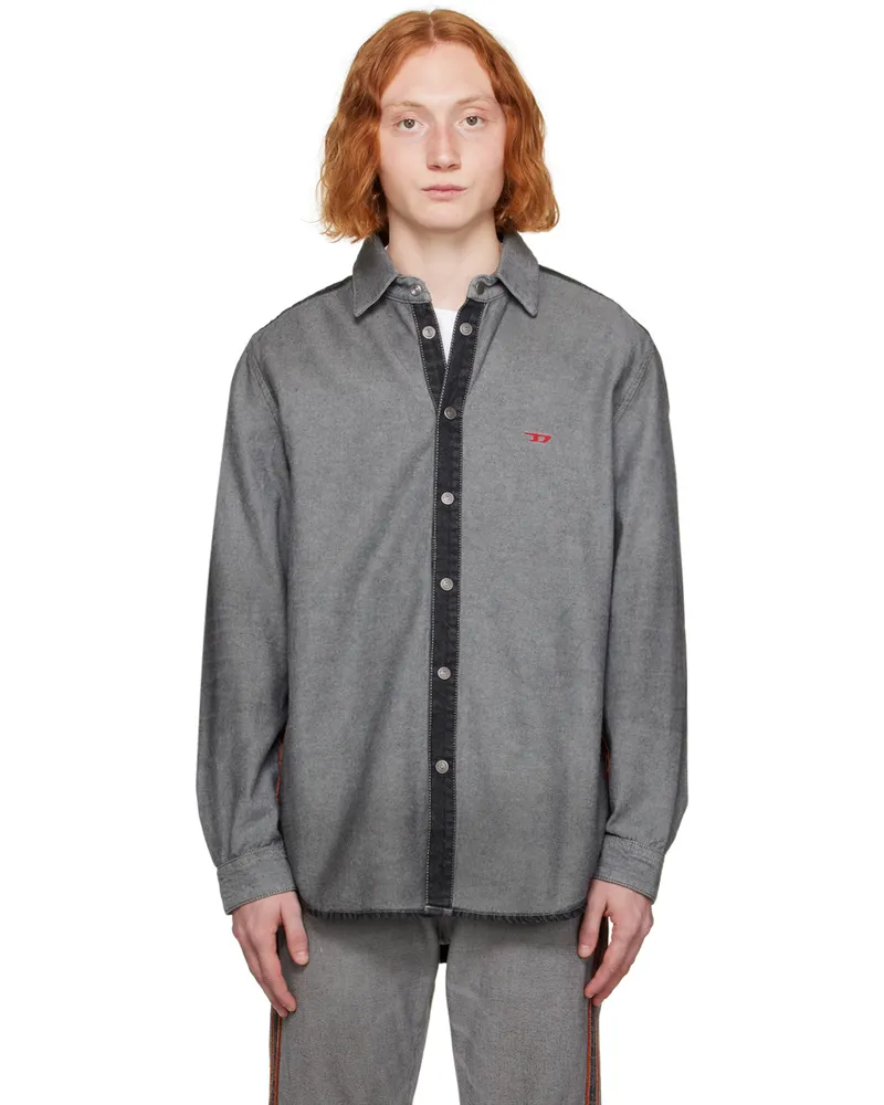 Diesel Black D-Simply-Sp1-S Denim Shirt 02