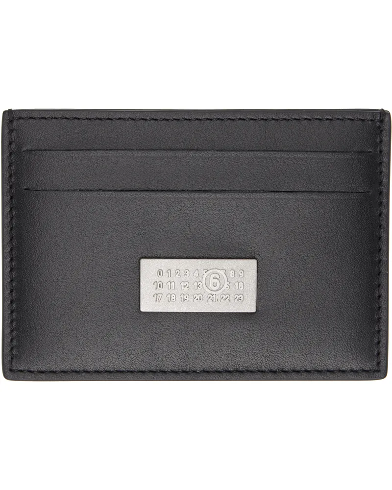 Maison Margiela Black Leather Card Holder T8013