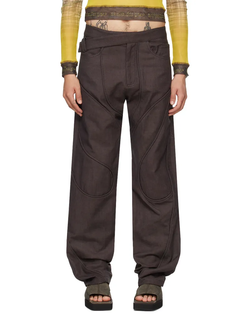 Mainline:RUS/Fr.CA/DE SSENSE Exclusive Brown Rudolfs Jeans Brown