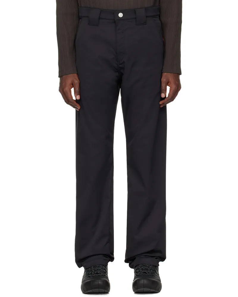 AFFXWRKS Black Curved Trousers Black