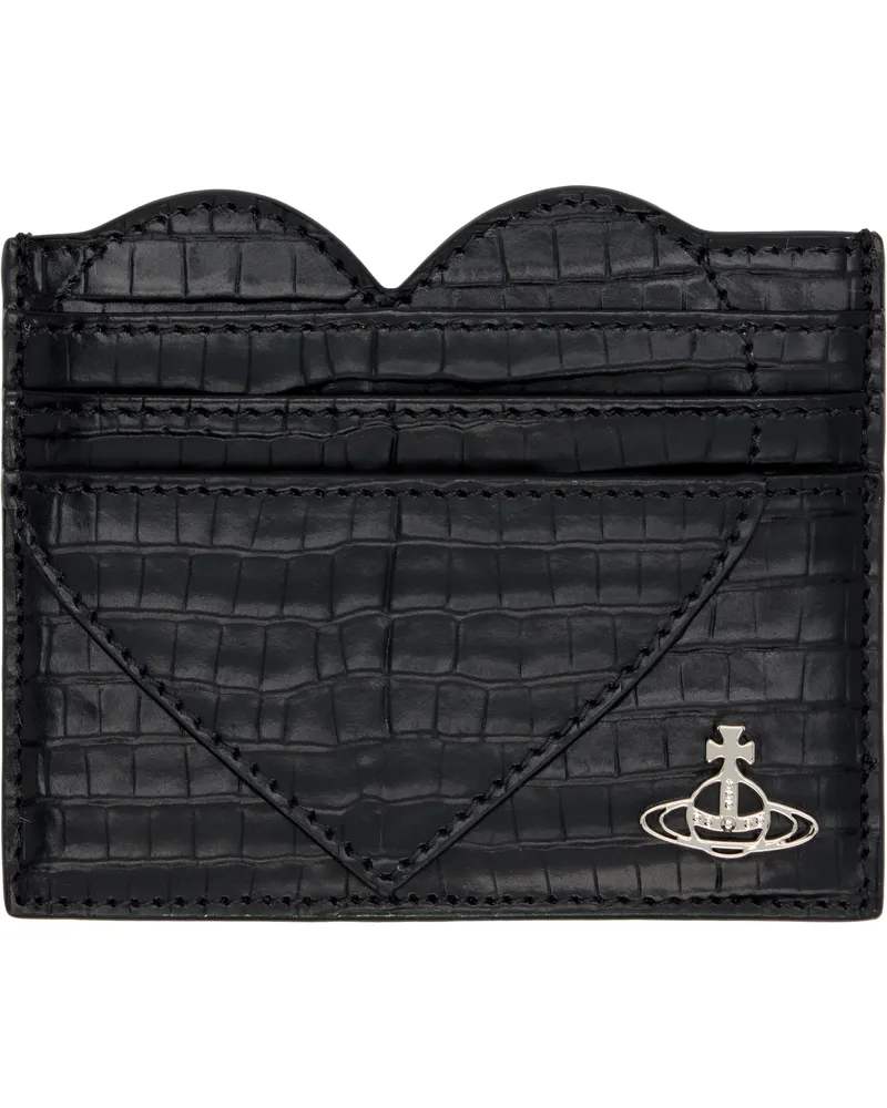 Vivienne Westwood Black Heart Card Holder Aw25-black