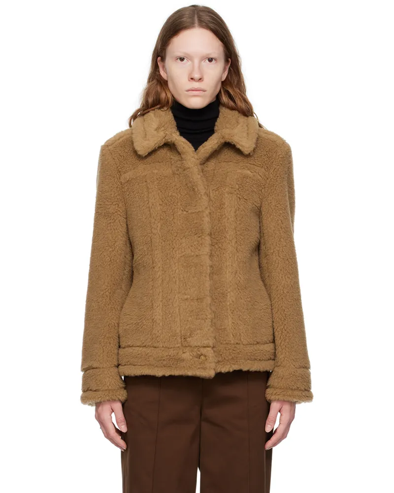 Max Mara Brown Teddino Jacket 001