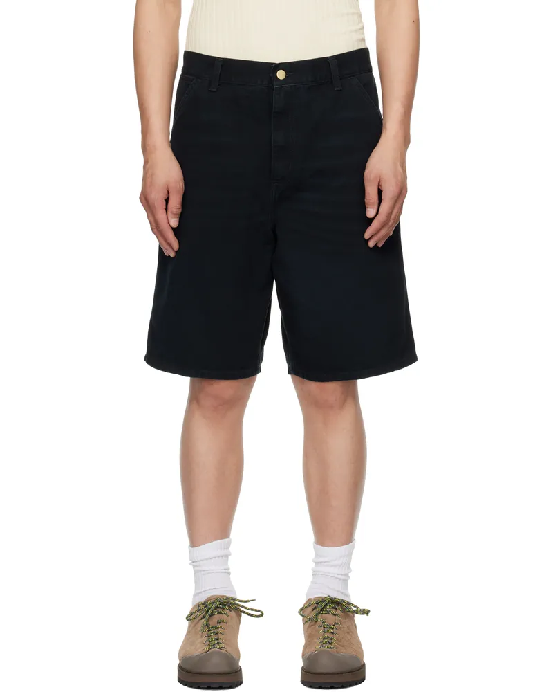 Carhartt WIP Black Single Knee Shorts 894o