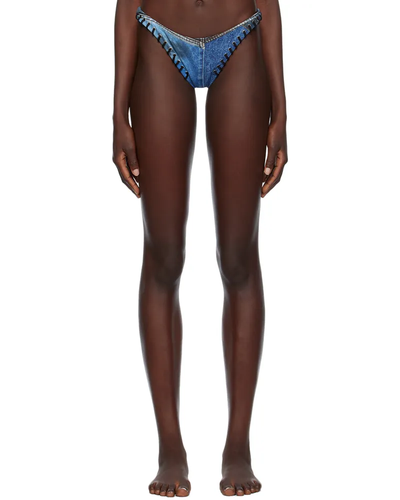 Miaou Blue Rio Bikini Bottom Denim