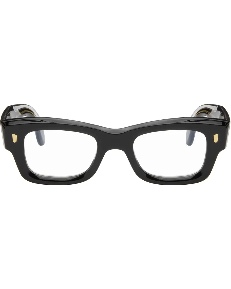 Cutler and Gross Black 1419 Rectangle Optical Glasses Black