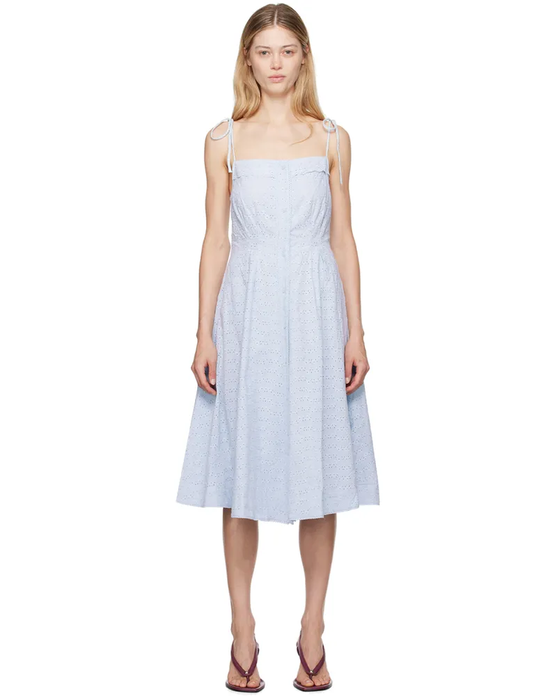 GUIZIO Blue Acadia Midi Dress Angel