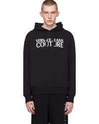 Versace Jeans Black Embroidered Hoodie Eblack