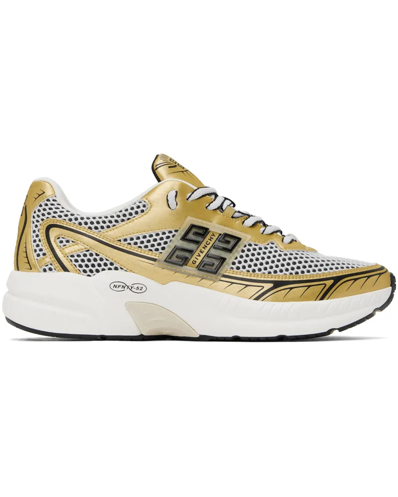 Givenchy Gold & White NFNTY-52 Sneakers 720-golden