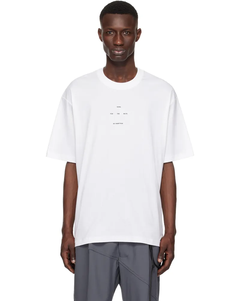 Song For The Mute White 'Logo' Oversized T-shirt White