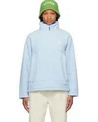 Stüssy Blue Half-Zip Sweatshirt Blue