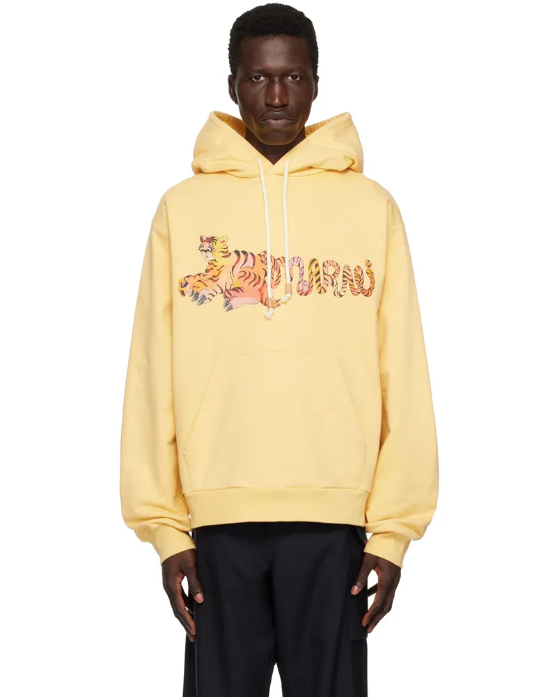 Marni Yellow Ferocious Curly Kitty Hoodie Fcy34