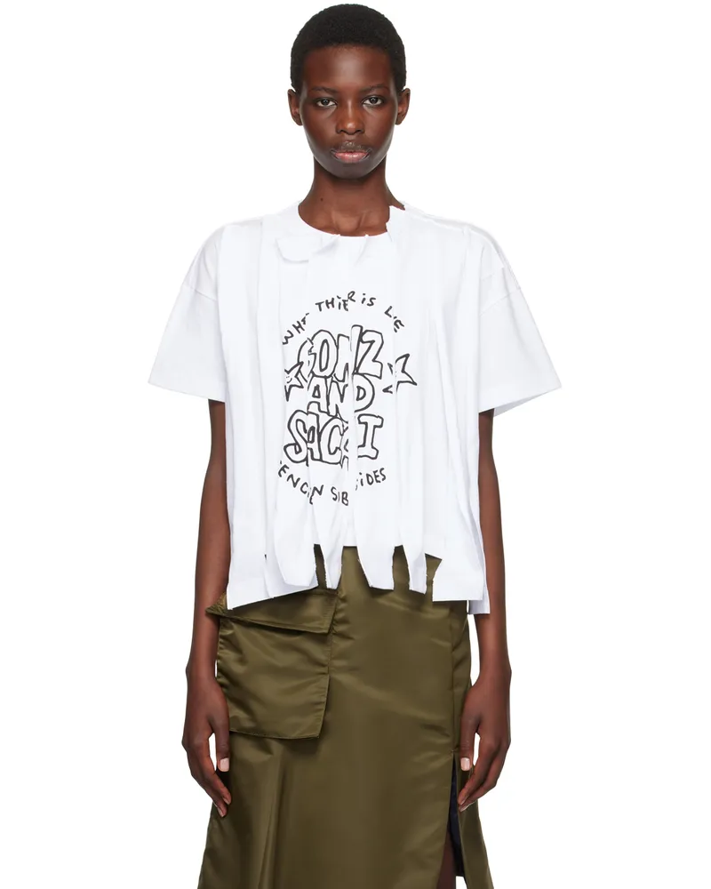 Sacai White Gonz Edition Print T-shirt 101