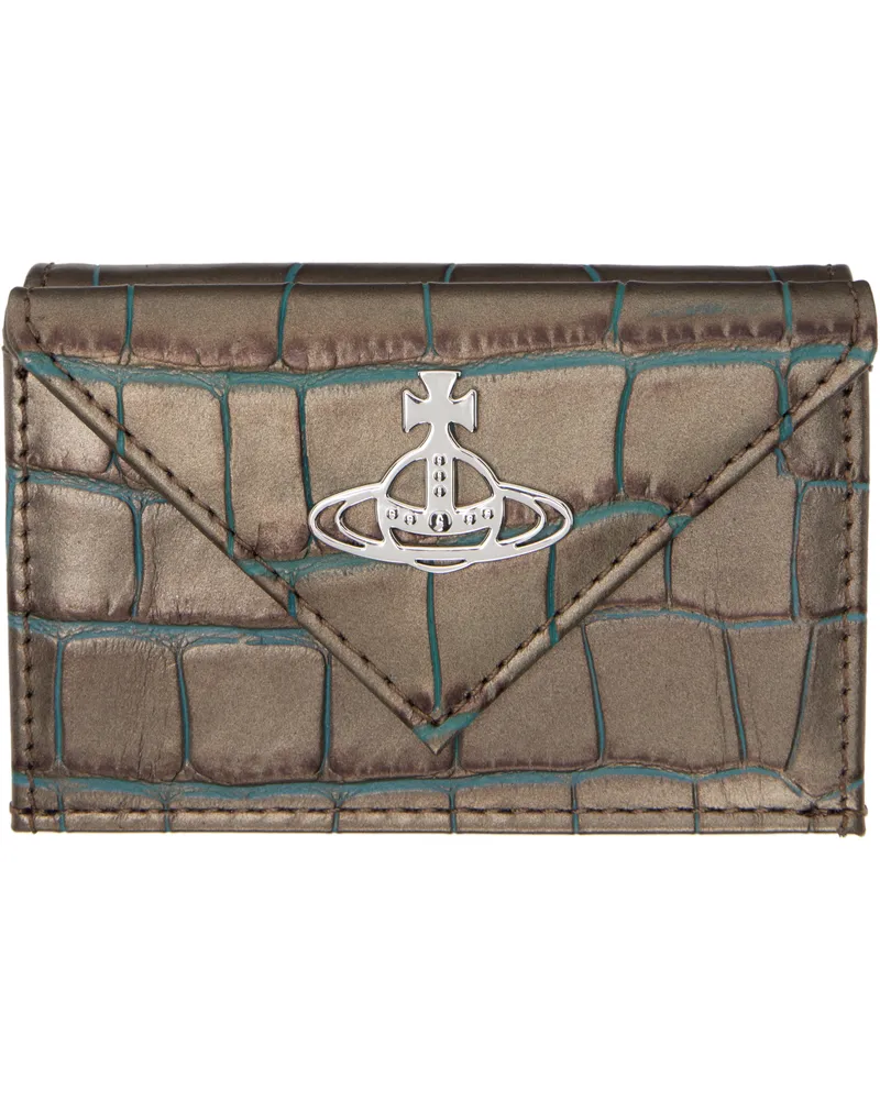 Vivienne Westwood Brown Envelope Billfold Wallet D405