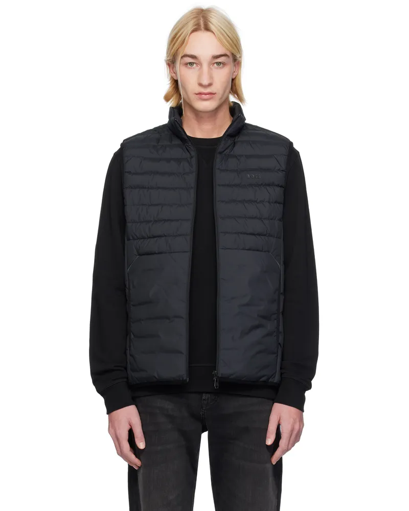 HUGO BOSS Navy Padded Vest 402-dark