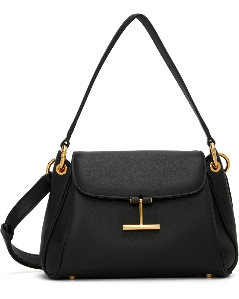 Tom Ford Black Small Natural Grain Leather Tara Bag 1n001