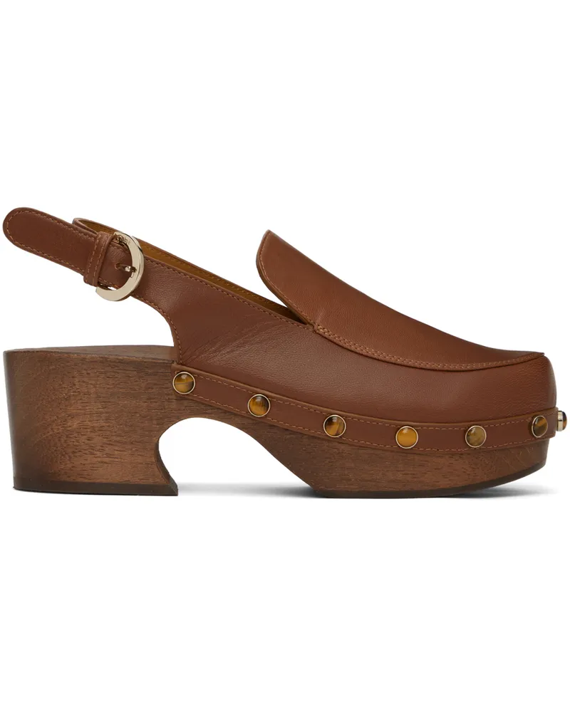 Chloé Brown Aurna Clogs 244