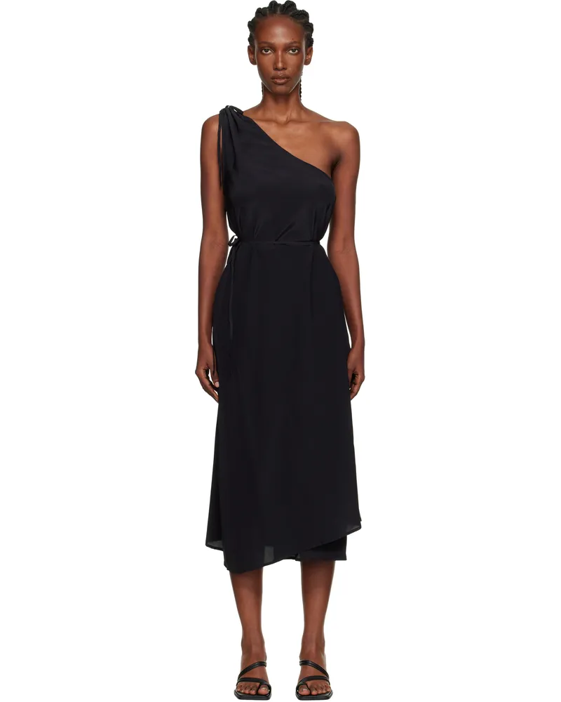 Baserange Black View Midi Dress Black