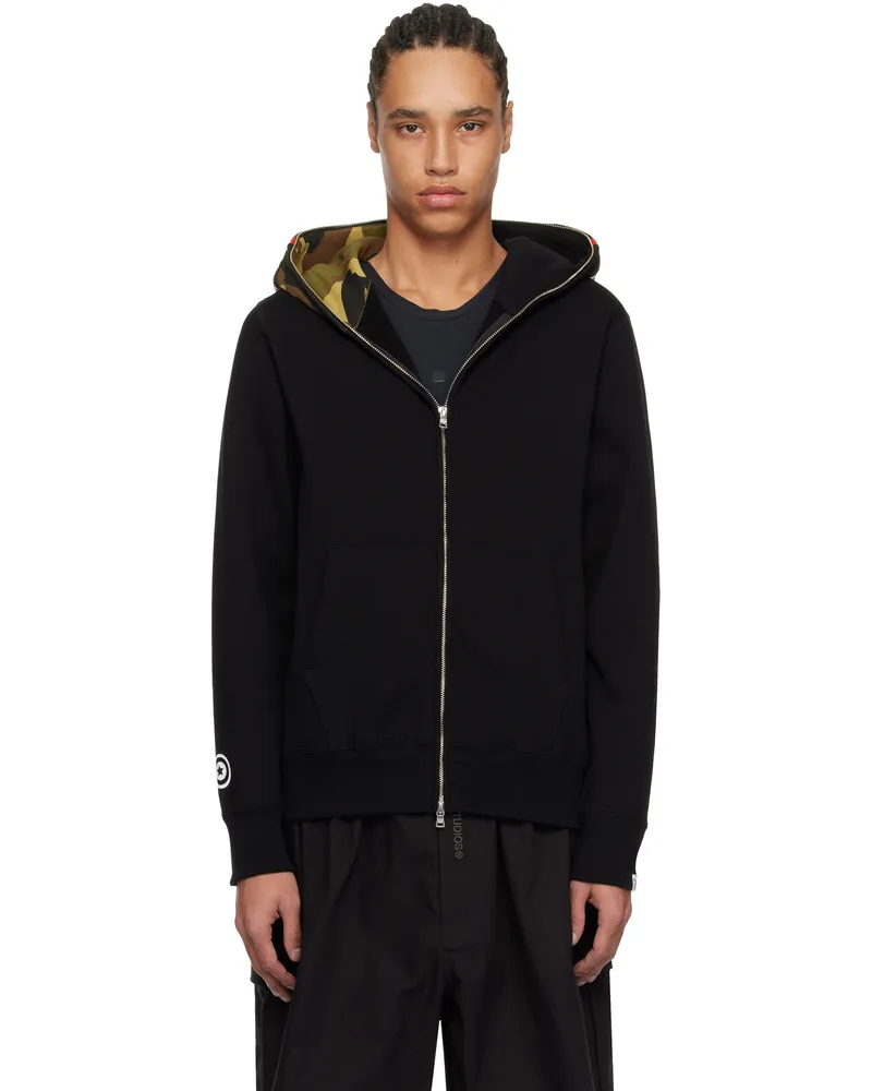 BAPE Black 1st Shark Full Zip Hoodie Blk-black
