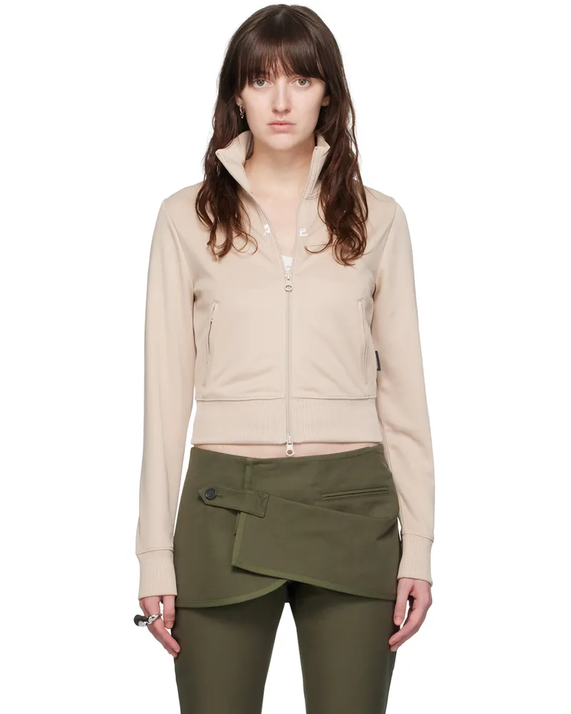 Courrèges Beige Zip Track Jacket 1007