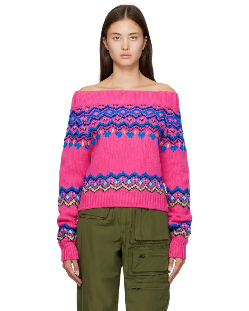 Andersson Bell Pink Tako Nordic Sweater Pink