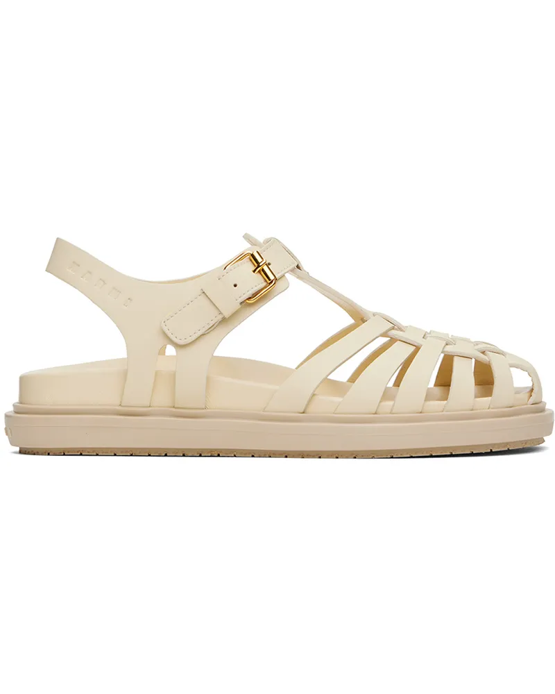 Marni Off-White Fisherman Fussbett Sandals 00w11