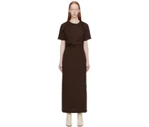 Brown Danielle Midi Dress