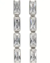 Jil Sander Silver Crystal Earrings Silver