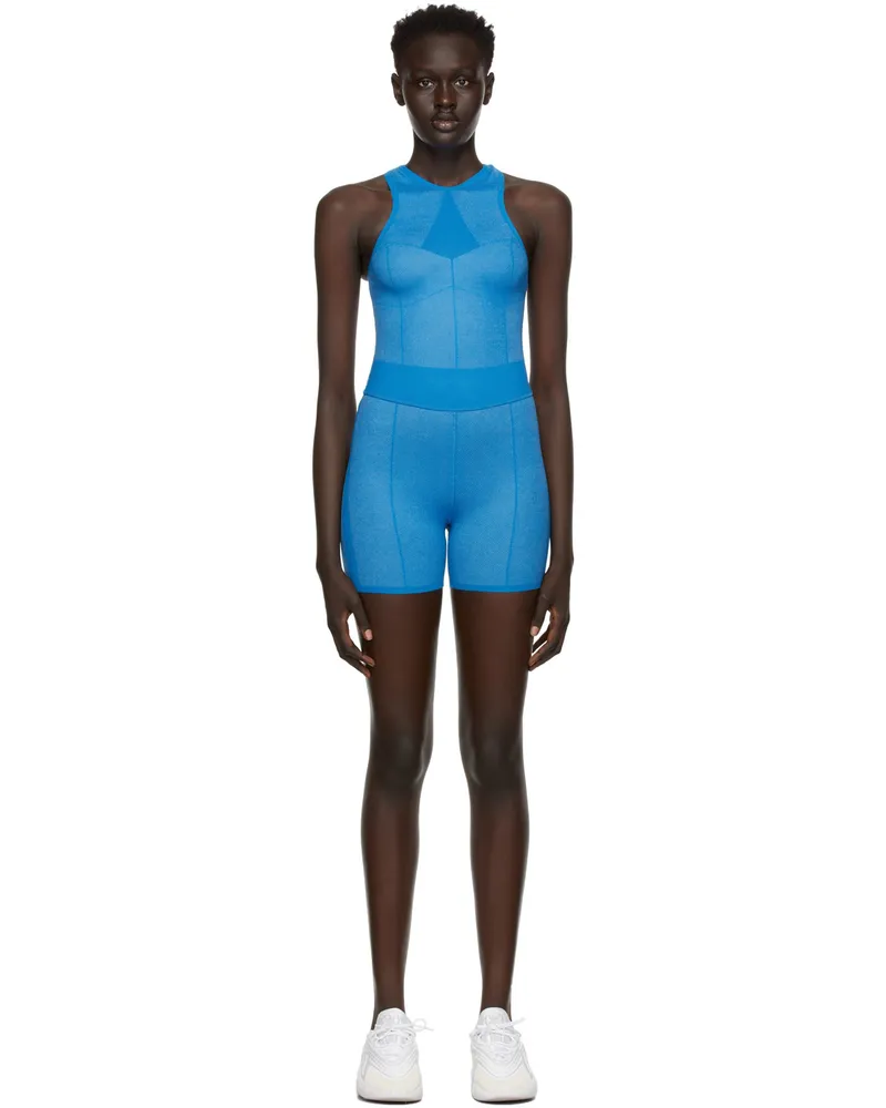 GAUGE81 Blue & Beige Bolton Bodysuit Electric