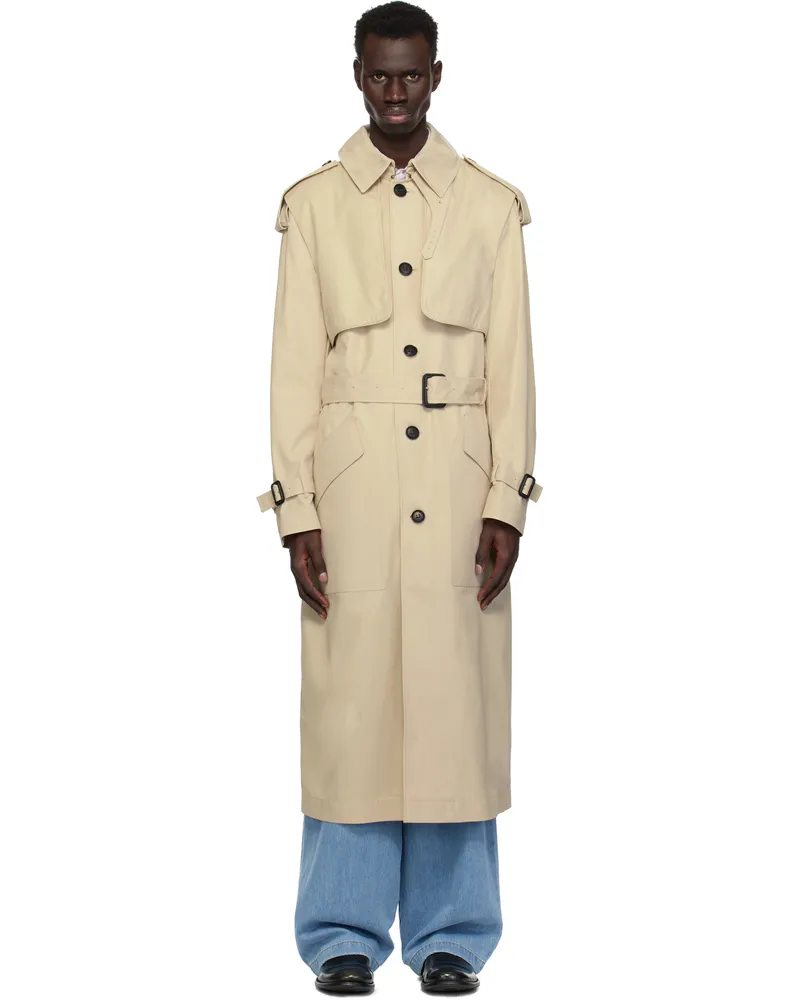 Mackage Beige Beau Trench Coat Light
