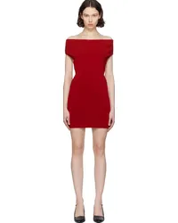 Jacquemus Red Les Sculptures 'La robe Cubista' Minidress Dark