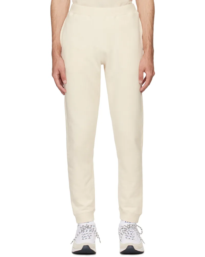 Sunspel Off-White Slim-Fit Sweatpants Undyed