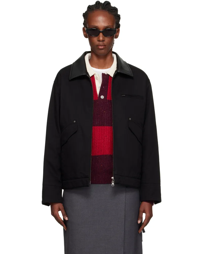 Dunst Black Vintage Padded Work Jacket Black