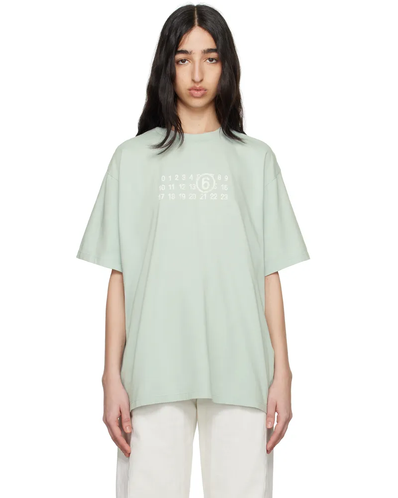 Maison Margiela Blue Basic Jersey T-shirt 856
