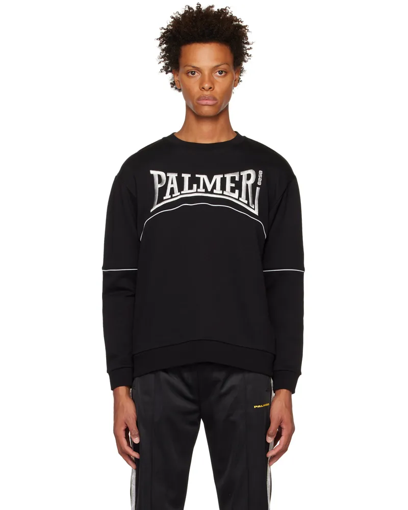 Palmer Black Embroidered Sweatshirt Black